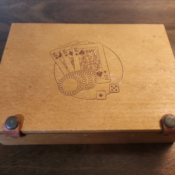 Vintage Double Lions Poker Set. - Picture 13 of 14